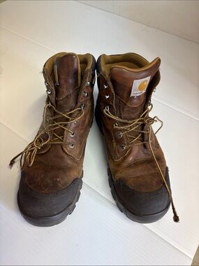 Carhartt Brown & Tan Men's Work Boots Rugged Lace-Up